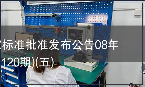 中國國家標準批準發布公告08年7期(總第120期)(五)
