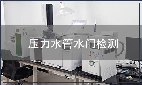 壓力水管水門檢測(cè)