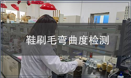 鞋刷毛彎曲度檢測