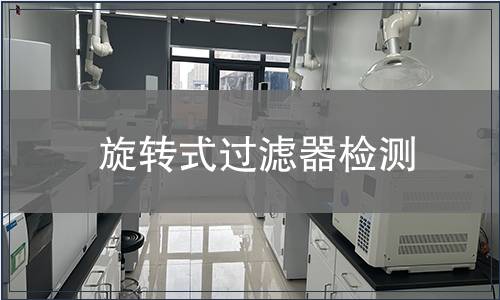 旋轉式過濾器檢測