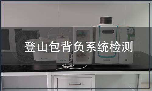 登山包背負系統檢測