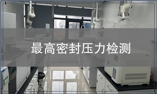 最高密封壓力檢測(cè)