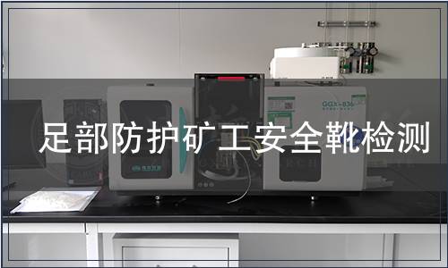 足部防護礦工安全靴檢測