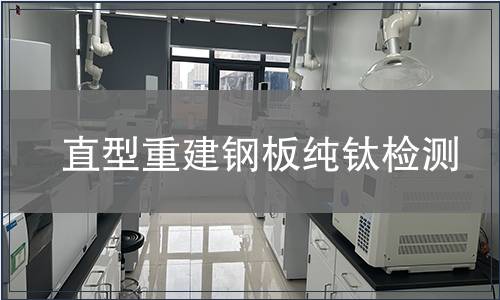 直型重建鋼板純鈦檢測