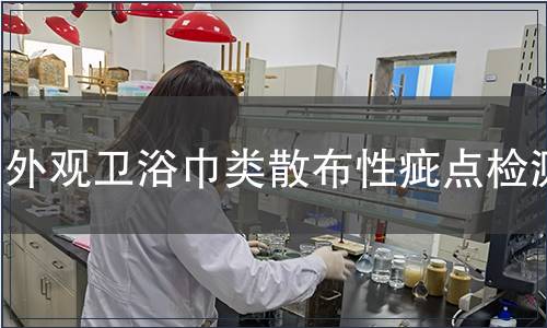 外觀衛浴巾類散布性疵點檢測