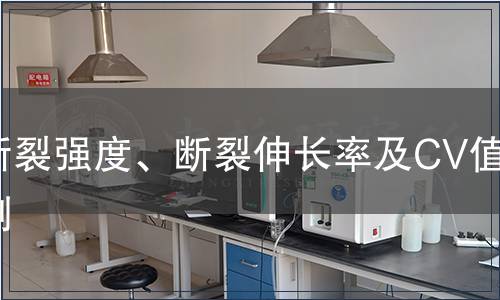 斷裂強度、斷裂伸長率及CV值檢測