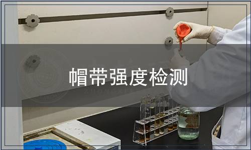 帽帶強(qiáng)度檢測