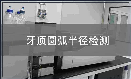 牙頂圓弧半徑檢測