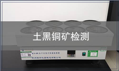 土黑銅礦檢測