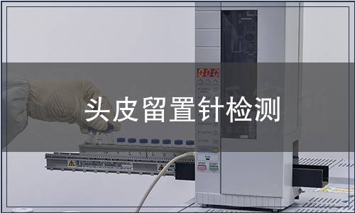 頭皮留置針檢測(cè)