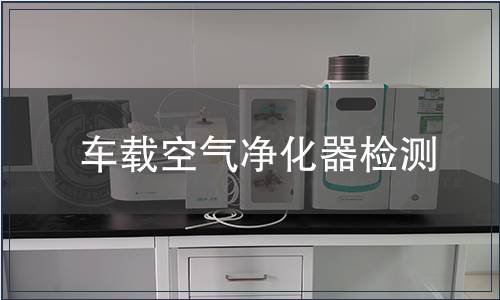 車載空氣凈化器檢測