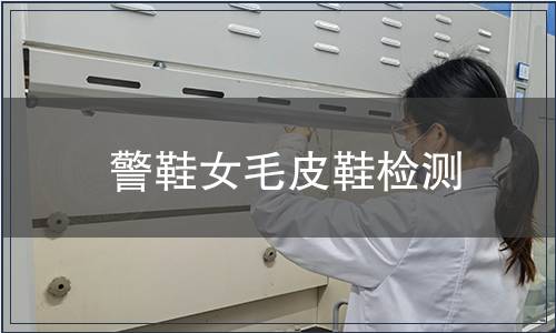 警鞋女毛皮鞋檢測