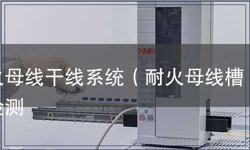 耐火母線干線系統(tǒng)（耐火母線槽）檢測