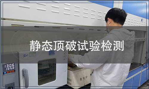 靜態頂破試驗檢測