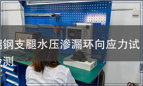 玻璃鋼支腿水壓滲漏環(huán)向應(yīng)力試驗(yàn)檢測(cè)